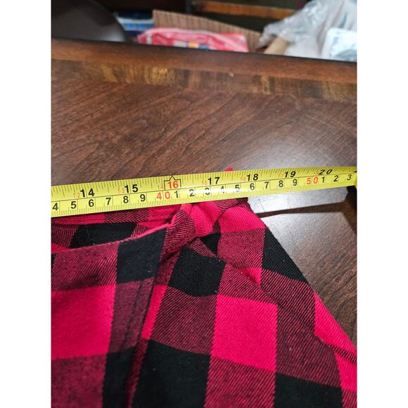 Vintage Hot Topic Red Black Plaid Pleated Skirtall Overall Bib Dress Plus 2x - Picture 5 of 7